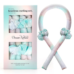 Satin Heatless Curling Set - Hair Rollers for Curls Heatless Hair Curlers & Hot Rollers Hair Curlers to Sleep in Curling Rod Headband Curler (Dreamy Starry Sky)