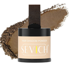 Sevich Hairline Powder,Instantly Conceals Hair Loss, Root Touch up Powder, Hair Shadow Toppers for Women & Men, Touch Up for Thinning Gray Hair, Windproof & Sweatproof, Black