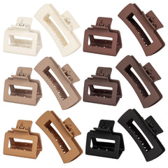 12 Pack 3.5" Medium Hair Claw Clips for Women Thick Thin Hair, Strong Hold Matte Banana Hair Clips