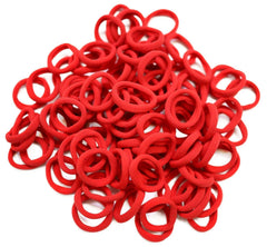 100Pcs Seamless Cotton Hair Ties for Toddler Girls Elastics Hair Ties No Damage Diameter 1 inch Ponytail Holders Baby Thin Hair Purple