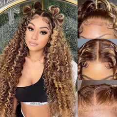 30 Inch 613 Lace Front Wig Human Hair 220 Density Blonde Wig Human Hair 13X6 HD Transparent Straight Lace Front Wigs Blonde Glueless Wig for Women Pre Plucked with Baby Hair
