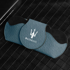 Car Glasses Cases for Maserati Levante Quattroporte Ghibli Gran Turismo Cabrio MC20, Sunglasses Holder for Car Visor Car Interior Accessories,Blue