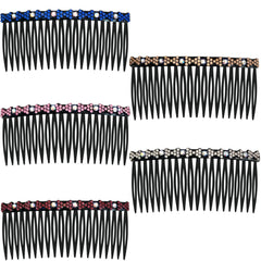 MARY LAVENDER Side Hair Comb for French Twist Bangs Hair Pin Clips Hair Accessories Decorative Comb for Women Kids Girls 5pcs