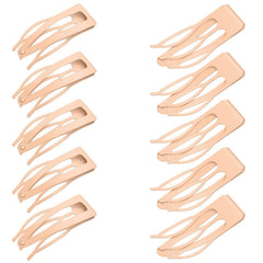 Chinco 24 Pcs Double Grip Hair Clips Metal Snap Clips Women Barrettes for Hair Making, Salon Supplies(Gun Black,2 Inch)