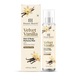 Botanic Hearth Wild Jasmine Hair & Body Perfume Mist with Hyaluronic Acid, Alcohol-Free, Long Lasting Hydrating Body & Hair Spray, 3.4 fl oz / 100 ml