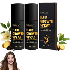 HaloGrow Hair Growth Spray, Hair Growth Oil Spray - Fights Hair Thinning & Hair Loss, HaloGrow Hair spray – Promotes Thicker, Fuller hair for Women & Men – All Hair Types (2 Bottles)