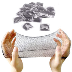 20 Pcs Hair Nets for Women Bun,Invisible Hair Nets Elastic Edge Mesh (Coffee)