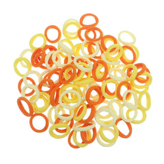 100 Pack Nylon Small Hair Ties Seamless Ponytail Holder Toddlers Girls' Hair Elastics (black and white)