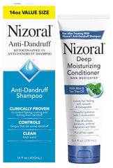 Nizoral Deep Moisturizing Conditioner with Mint & Tea Tree Oil for All Hair Types - Free of Sulfates, Parabens, Artificial Fragrances and Dyes, 9.4 oz