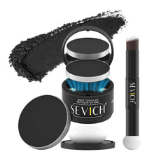 Sevich Hairline Powder,Instantly Conceals Hair Loss, Root Touch up Powder, Hair Shadow Toppers for Women & Men, Touch Up for Thinning Gray Hair, Windproof & Sweatproof, Black