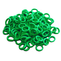 100Pcs Seamless Cotton Hair Ties for Toddler Girls Elastics Hair Ties No Damage Diameter 1 inch Ponytail Holders Baby Thin Hair Purple