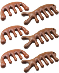Wooden Scalp Massager Comb for Hair Growth, 2 Pack Wood Wide Tooth Comb for Women Men, Natural Sandalwood Head Massager