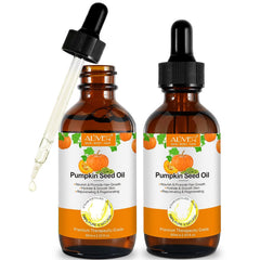 Pumpkin Seed Oil 2.02Fl Oz, Pure Cold Pressed Pumpkin Seed Oil for Dry Damaged Hair Growth, Moisturizing Scalp, Nourishment for All Hair Types