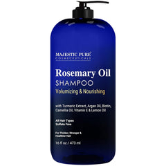Majestic Pure Biotin Shampoo - Volumizing Shampoo for Hair Loss - with DHT-3 Blocker - Hydrating & Nourishing - Sulfate Free, for Men & Women - Thin Hair Shampoo - 16 fl oz
