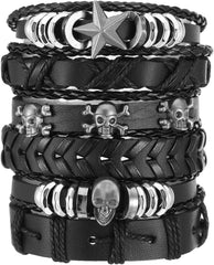 3 PCS Punk Rock Studded Bracelets Set, Spiked Studded Bracelet Cuff 80s Emo Goth Jewelry Accessories Wristband Adjustable