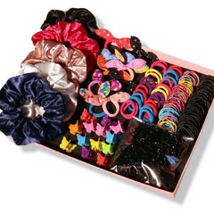 YANRONG Ponytail Holders and Scrunchies For Girls and Women, Traceless Elastic Ropes and Rubber Bands For Hair, Baby and Kids (2155PCS) Mix