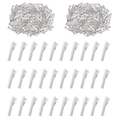 Swpeet 200Pcs 3inch - 7.5cm Alligator Hair Clips Kit, Perfect for Metal Duck Bill Hair Clips Flat Top Single Prong Hairpins for Hair Styling DIY Accessories