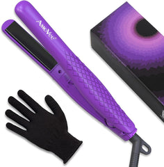 Mini Flat Iron, 0.7 Inch Mini Hair Straightener, Small Flat Iron for Short Hair,Curls Bangs, Dual Voltage Travel Hair Straightener(Black)