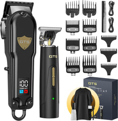 GTSPro Hair Clippers for Men, Clippers and Trimmers Set, Barber Clippers, Electric Hair Trimmer with Box, Gifts for Men White