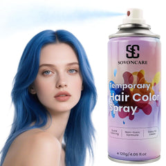 Emerald Green Temporary Hair Color Spray, SOVONCARE Natural Hair Wax Dye Spray for Kids Halloween, Christmas Party, Cosplay -On 1-Day Washable 120ML