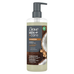 DOVE MEN + CARE 2-in-1 Shampoo + Conditioner Sandalwood & Cardamom Oil for Thick & Full Hair, + Vitamin B3 & Mineral Complex, 17.5 oz