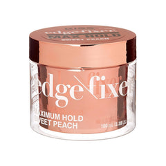KISS COLORS & CARE Maximum Hold Edge Fixer, Non-Greasy Gel Formula Infused With Biotin B7, 24 Hour Hold, ‘Sweet Peach’ Scented, 3.38 Fl. Oz. (100 ml)