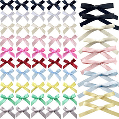 70PCS Mini Hair Bows for Women Girls,Pink Bows for Hair Red Hair Bows Ribbon Bowknots Hairclips Pink Ribbon Bows Black Satin Bow Hair Clips for Hair Design
