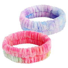 YGQQIY Headband for Washing Face, Girls Makeup&Skincare Headband, Microfiber Elastic Face Wash Headbands to Skincare Spa Shower,2pcs