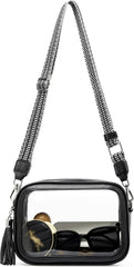 Clear Bag for Stadium Events, Clear Purse Stadium Approved Crossbody Bag for Concerts Sports Festivals Events Women