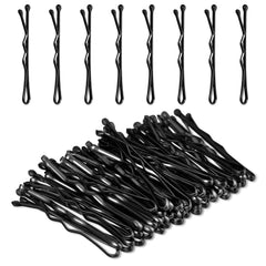 Mini Bobby Pins, 50PCS 1.37 Inch Small Wavy Hair Pins Metal Hair Clip Hairpins for Women Gilr Kids Buns Long Straight Curly Hair All Hair Types(Gold)