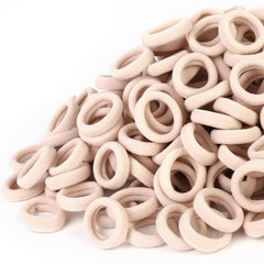 300PCS Blonde Girls Hair Ties, Seamless Toddler Hair Bands No Damage, Cotton Small Hair Ponytail Holders and Mini Kids Elastic Holders No Crease, Blond (Diameter 0.97 Inch) by NSpring