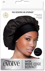 Evolve Satin Wide Edge Bonnet Black
