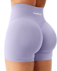 YEOREO Workout Shorts Womens Butt Lifting 4.5" Seamless Hidden Scrunch High Waist Gym Tummy Control Christiy Biker Shorts