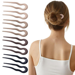 Sunolga 3 PCS Prestige French Hair Pins for Women, Lialys Hair Pins for Thin Thick Hair, Ergonomic Design Hair Accessories, Double-notch Locking Mechanism Anti-loosening Hairpins