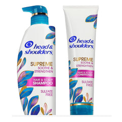 Head & Shoulders Supreme Sulfate Free Conditioner with Argan Oil, Anti-Dandruff Treatment, Soothe & Strengthen Hair & Scalp, 28.2 Fl Oz