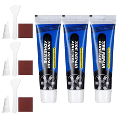 Enthusiastip/Cherishty Weather-Resistant Waterproof Flexible Tire Repair Adhesive, Multi-Functional Waterproof Repair Adhesive Kit Included Tools (3PCS)