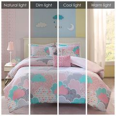 Intelligent Design Kids Cloud Cotton Printed Duvet Cover Set