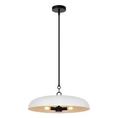 LamQee 20" Pendant Light Metal Dome Ceiling Hanging Chandelier - 19.7 inch
