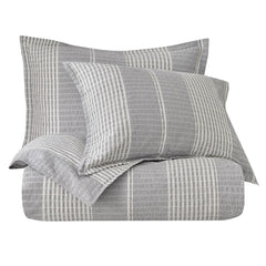 Hiend Accents Lane Stripe Duvet Cover Set, Queen, 3PC