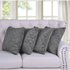 Quilted MicroMink 4-pc. Decorative Pillow Cover Set, NO INSERT