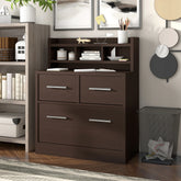 Greene Transitional 3-Drawer Wood File Cabinet Work Station by Porch & Den