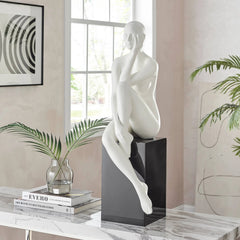 Lady Antoinette Resin Sculpture with Base