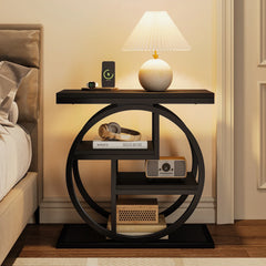 Small 3-tier Living Room End Tables And Side Tables with Metal Frame
