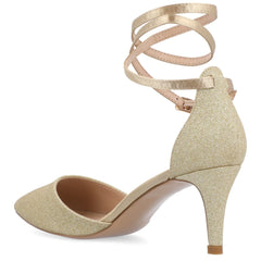 Journee Collection Women's Luela Pointed Toe Mid Heel Pumps