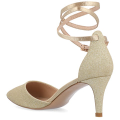 Journee Collection Women's Luela Pointed Toe Mid Heel Pumps