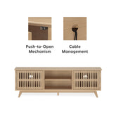 Plank and Beam Mid-Century Modern TV Stand