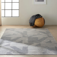 Calvin Klein Orlando Geometric Textured Modern Area Rug