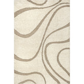 Nuloom Krista Contemporary Swirls Shag Area Rug
