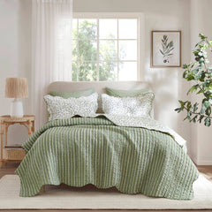 Madison Park Darcy 3 Piece Print Quilt Set
