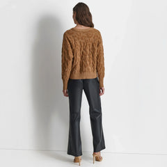 DKNY Chenille Cheetah Sweater